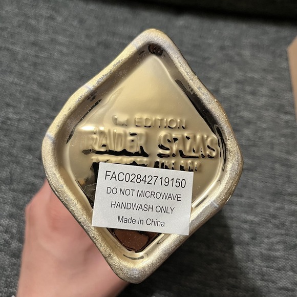 Trader Sam's Golden Piranha Mug Disney Tiki Bar Gold Fish Ceramic Limited Cup - Picture 7 of 12